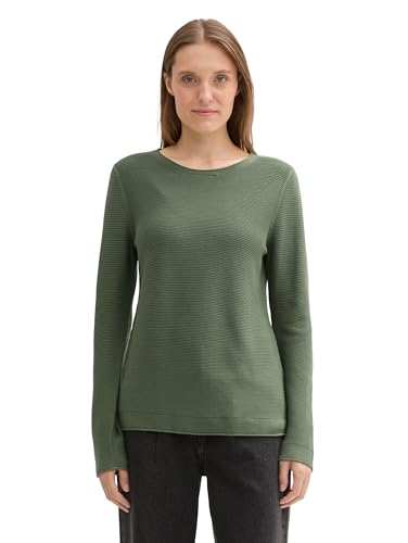TOM TAILOR Damen Strickpullover aus Bio-Baumwolle von TOM TAILOR