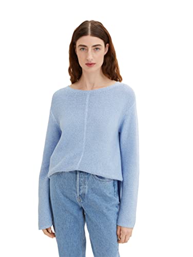 TOM TAILOR Damen Strickpullover mit Rundhalsausschnitt von TOM TAILOR