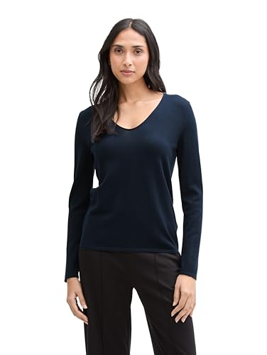 TOM TAILOR Damen Strickpullover mit V-Ausschnitt TOM TAILOR Damen Strickpullover mit V-Ausschnitt von TOM TAILOR