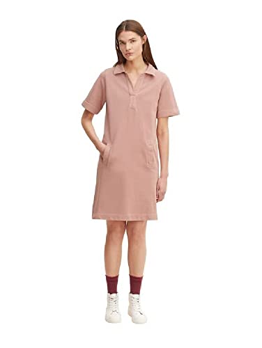 TOM TAILOR Damen Sweatkleid mit Taschen 1031353, 29515 - Nude Rose, 38 von TOM TAILOR