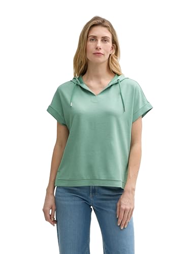 TOM TAILOR Damen 1041584 Sweatshirt, 13010-Faded Green, 3XL von TOM TAILOR