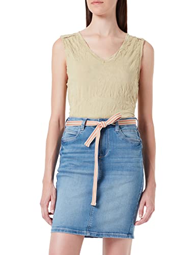 TOM TAILOR Damen T-Shirt Top 1031766, 28725 - Light Moderate Olive, 3XL von TOM TAILOR