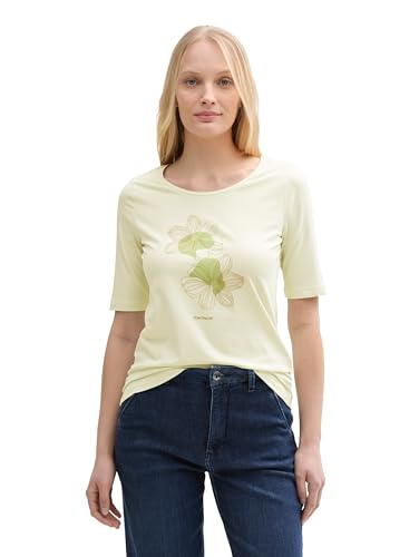 TOM TAILOR Damen 1047062 T-Shirt, 37763-Touch of Mint, XS von TOM TAILOR