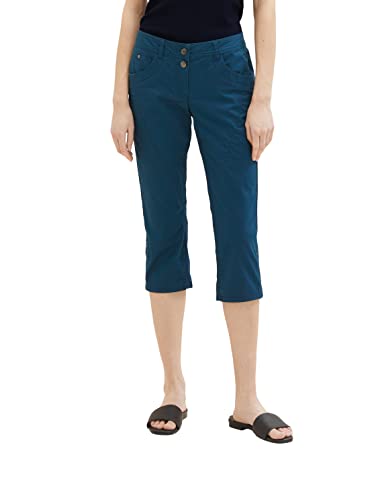 TOM TAILOR Damen Tapered Relaxed Fit Capri Hose TOM TAILOR Damen Tapered Relaxed Fit Capri Hose von TOM TAILOR