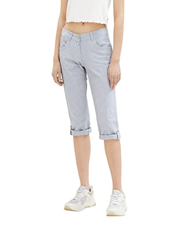 TOM TAILOR Damen Tapered Relaxed Fit Capri Hose TOM TAILOR Damen Tapered Relaxed Fit Capri Hose von TOM TAILOR