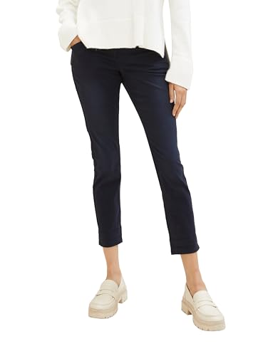 TOM TAILOR Damen Tapered Relaxed Hosemit Kordelzug , sky captain blue, 44/28 von TOM TAILOR