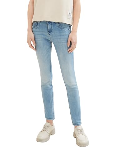 TOM TAILOR Damen Tapered Relaxed Jeans, 10142 - Light Stone Blue Denim, 36/30 von TOM TAILOR