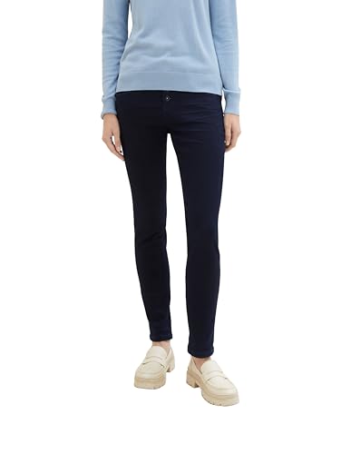 TOM TAILOR Damen Tapered Relaxed Jeans , Clean Rinsed Blue Denim, 27/30 von TOM TAILOR