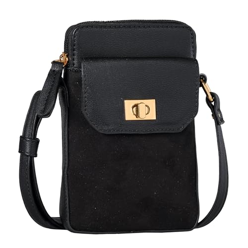 TOM TAILOR Denim Taya Damen Handytasche Umhängetasche Mittelgroß Schwarz von TOM TAILOR Denim