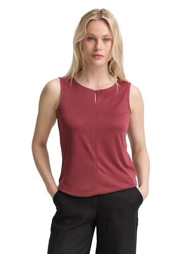TOM TAILOR Damen 1046432 Top, 23853-Burnt Russet, L von TOM TAILOR