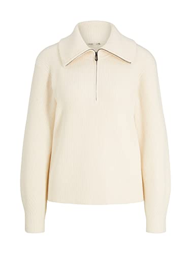 TOM TAILOR Damen Troyer Strickpullover 1034052, 28130 - Soft Buttercream, 3XL von TOM TAILOR