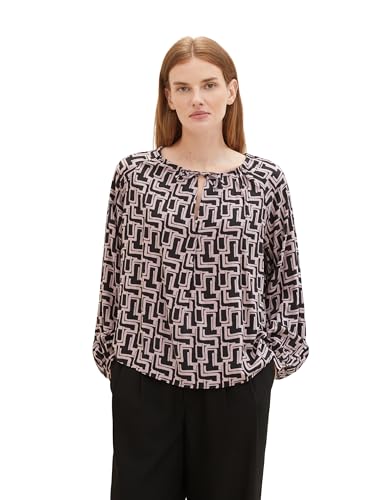 TOM TAILOR Damen Tunica Bluse mit Muster , black lilac abstract design, 40 TOM TAILOR Damen Tunica Bluse mit Muster , black lilac abstract design, 40 von TOM TAILOR