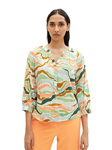 TOM TAILOR Damen Tunica Bluse mit Muster von TOM TAILOR