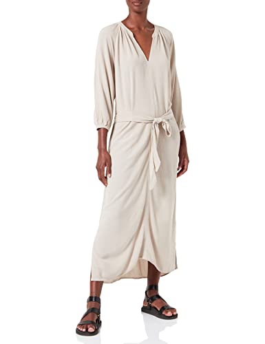 TOM TAILOR Damen Tunica Kleid mit Bindegürtel 1031362, 29517 - Sand Stone Beige, 38 von TOM TAILOR