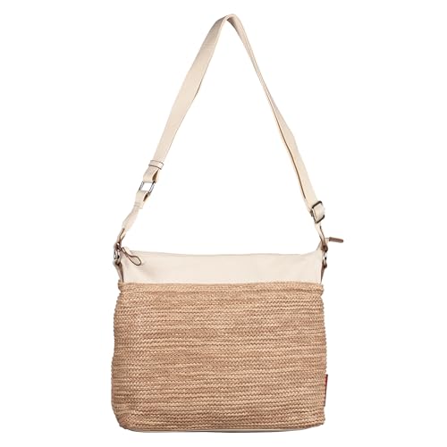 TOM TAILOR Vicky Damen Hobo Bag Schultertasche Mittelgroß Beige von TOM TAILOR