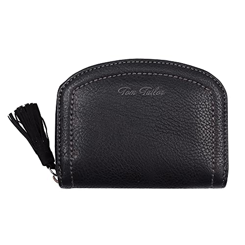 TOM TAILOR- Lari, Damen, Reißverschluss Geldbörse klein, one size, Schwarz, 13,5x2,5x10 cm von TOM TAILOR