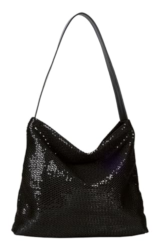 TOM TAILOR Denim Amra Damen Hobo Bag Schultertasche Mittelgroß Schwarz von TOM TAILOR