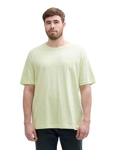 TOM TAILOR Denim Basic T-Shirt mit Logo-Stickerei, Sky Captain Blue, XL von TOM TAILOR