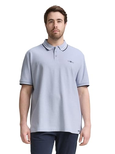 TOM TAILOR Denim Basic T-Shirt mit Print, Foggy Green, XL von TOM TAILOR