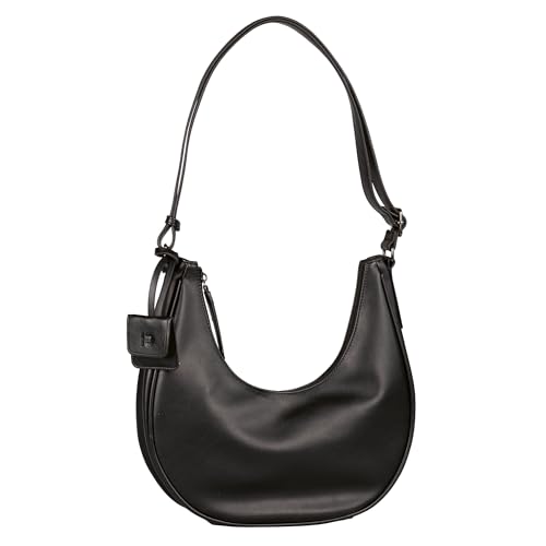TOM TAILOR Denim Bena Damen Hobo Bag Schultertasche Mittelgroß Schwarz von TOM TAILOR