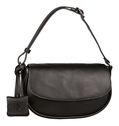 TOM TAILOR Denim Bena Damen Überschlagtasche Umhängetasche Mini Schwarz von TOM TAILOR