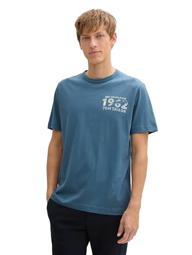 TOM TAILOR Denim High Waist Lotte Slim Straight Jeans, Used Mid Stone Blue Denim, 30 von TOM TAILOR