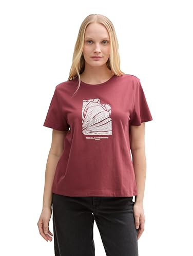 TOM TAILOR Damen 1045534 T-Shirt, 23853 - Burnt Russet, XS EU TOM TAILOR Damen 1045534 T-Shirt, 23853 - Burnt Russet, XS EU von TOM TAILOR