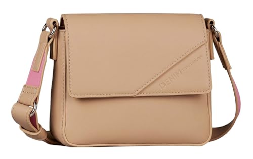 TOM TAILOR Denim Periya Damen Überschlagtasche Umhängetasche Mini Beige von TOM TAILOR