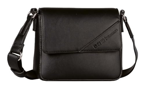 TOM TAILOR Denim Periya Damen Überschlagtasche Umhängetasche Mini Schwarz von TOM TAILOR