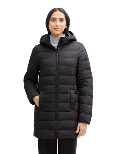 TOM TAILOR Denim Puffer-Jacke mit verschließbarem Stehkragen, deep black, M TOM TAILOR Denim Puffer-Jacke mit verschließbarem Stehkragen, deep black, M von TOM TAILOR