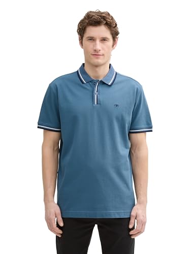 TOM TAILOR Denim Slim Fit Basic T-Shirt, Sky Captain Blue, XXL von TOM TAILOR