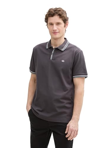 TOM TAILOR Denim T-Shirt mit Streifenmuster, White mid Blue Stripe, XXL von TOM TAILOR