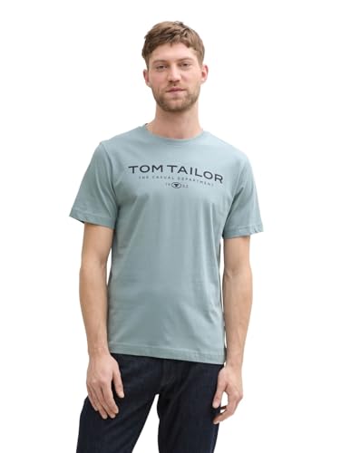 TOM TAILOR Herren 1045773 T-Shirt, 27475 - Grey Mint, 3XL EU von TOM TAILOR