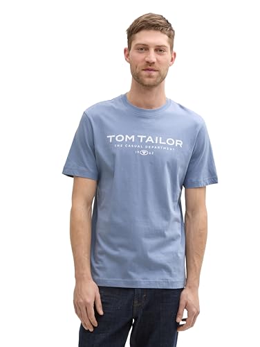 TOM TAILOR Denim TTAEDAN Straight Fit Jeans, Used Mid Stone Blue Denim, 36/32 von TOM TAILOR