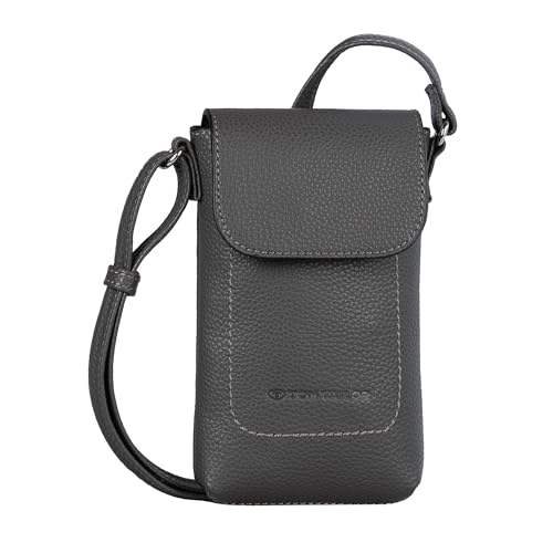 TOM TAILOR Elis Damen Handytasche Umhängetasche Mittelgroß Grau von TOM TAILOR
