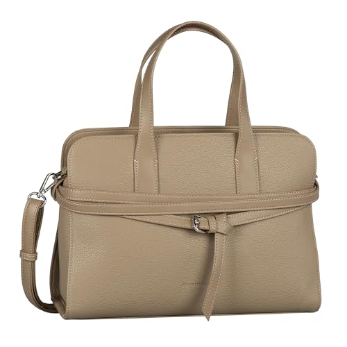 TOM TAILOR Freya Damen Shopper Umhängetasche Reißverschluss Mittelgroß Beige von TOM TAILOR