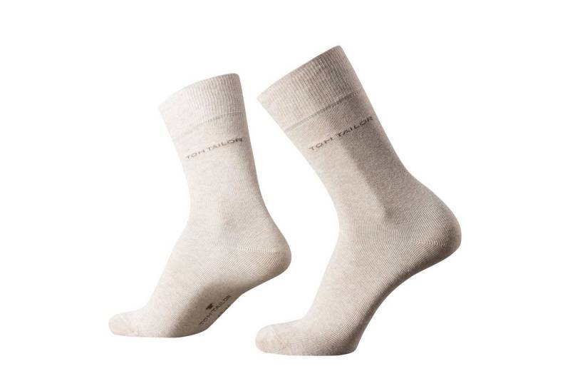 TOM TAILOR Socken Tom Tailor Herren Socken 2er Pack uni basic beige Tom Tailor Herren Socken 2er Pack uni basic beige von TOM TAILOR