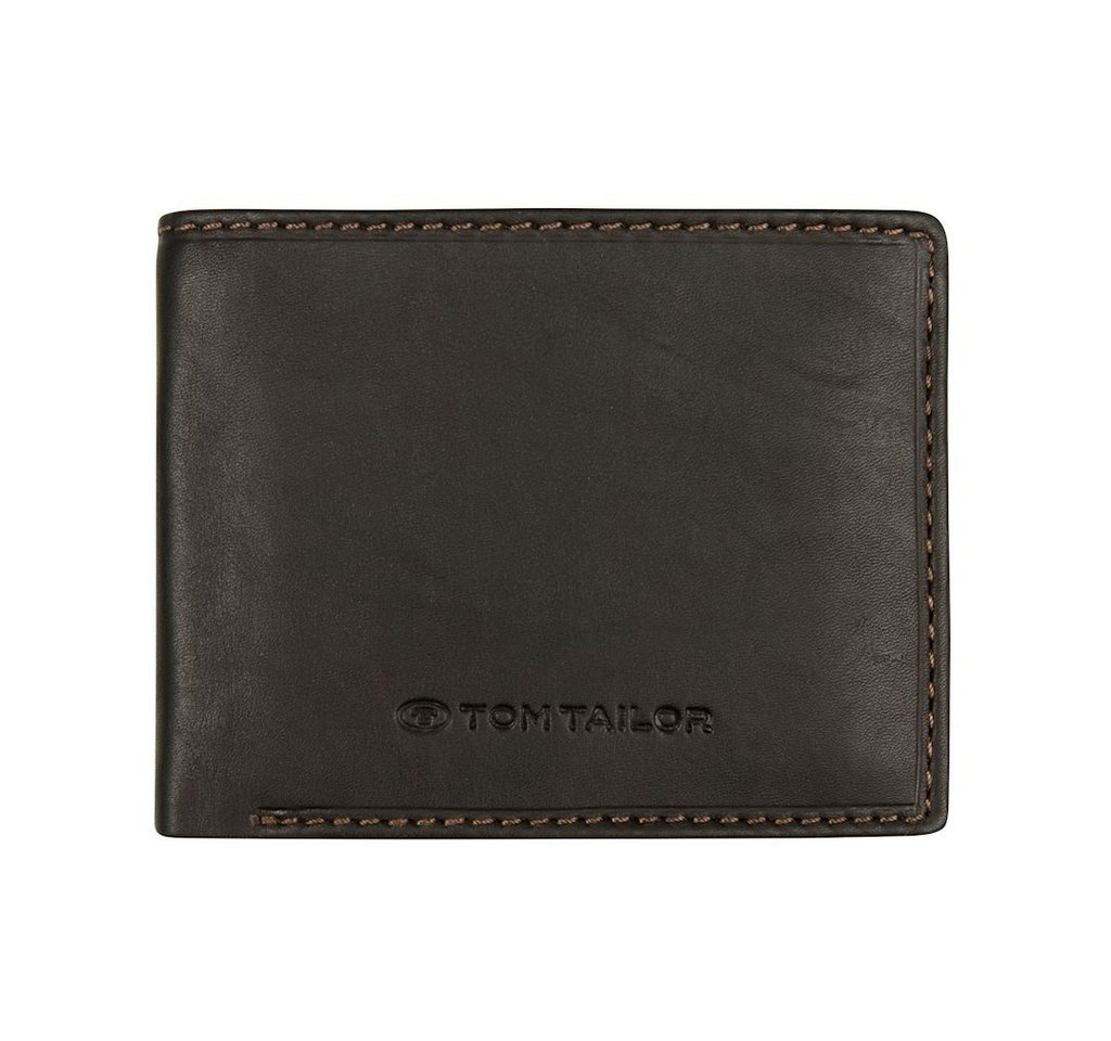 TOM TAILOR Geldbörse Herrenbörse querformat, braun von TOM TAILOR