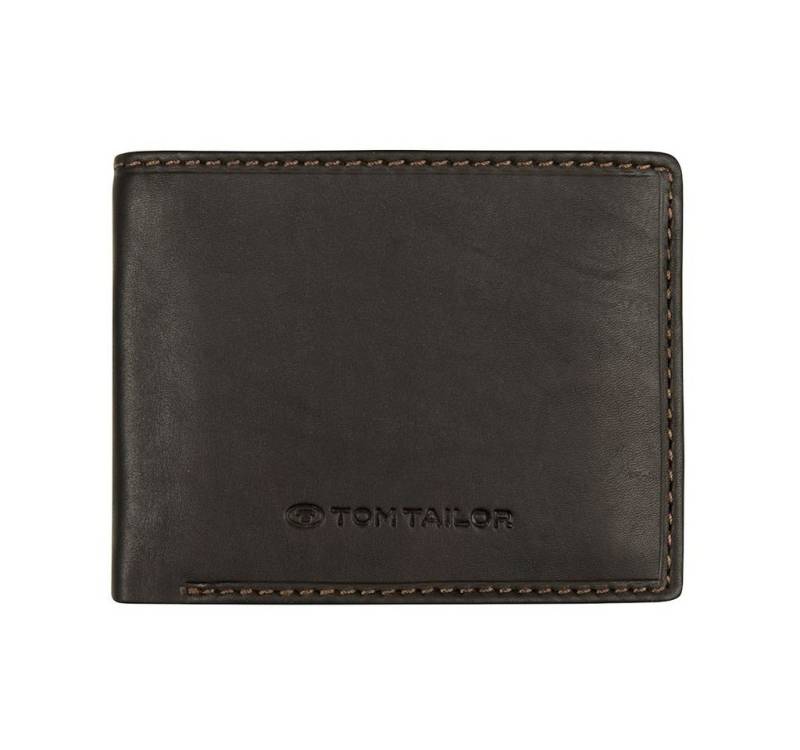 TOM TAILOR Geldbörse Herrenbörse querformat, braun von TOM TAILOR