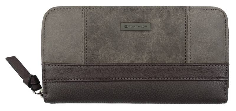 TOM TAILOR Geldbörse Juna, aus soft genarbtem ledrigen Material mit glänzenden Metall-Accessoires von TOM TAILOR