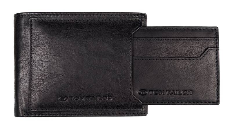 TOM TAILOR Geldbörse Leandro (Set, 2-tlg), aus echtem Rindsleder von TOM TAILOR