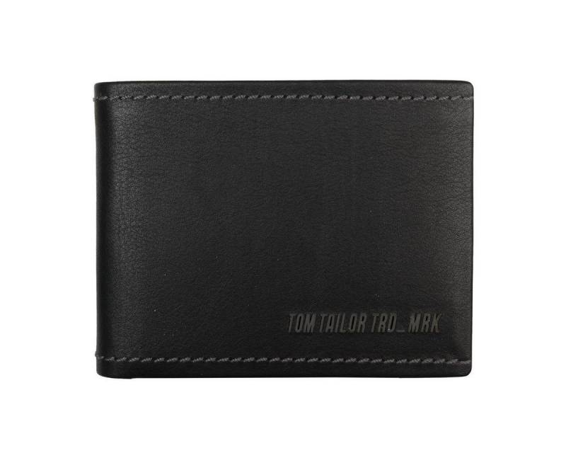 TOM TAILOR Geldbörse Tom Tailor Herrenbörse querformat Scheintasche, schwarz von TOM TAILOR