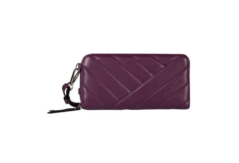 TOM TAILOR Halstuch Yana, Long zip wallet XL, dark purp von TOM TAILOR