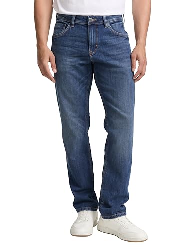 TOM TAILOR Herren Marvin Straight Jeans, 10119 - Used Mid Stone Blue Denim, 40W / 32L von TOM TAILOR