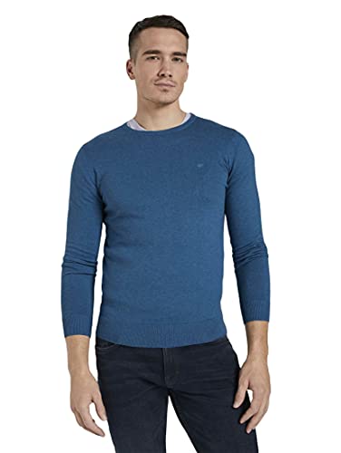 TOM TAILOR Herren Basic Strickpullover mit Crewneck von TOM TAILOR