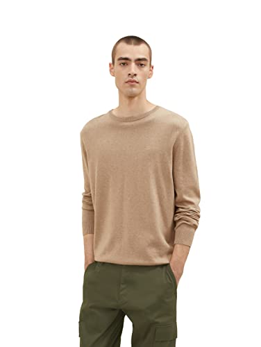 TOM TAILOR Herren Basic Strickpullover mit Crewneck von TOM TAILOR