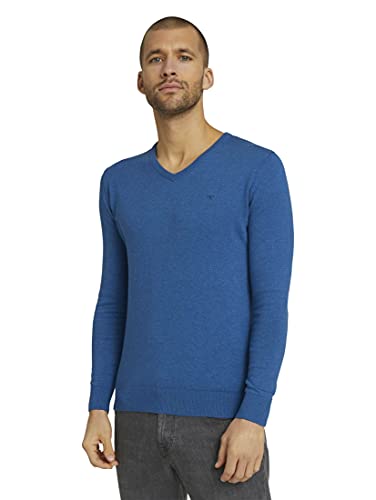 TOM TAILOR Herren Basic Strickpullover mit V-Ausschnitt von TOM TAILOR