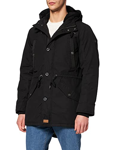 TOM TAILOR Herren Basic Parka 1026758, 29999 - Black, S von TOM TAILOR