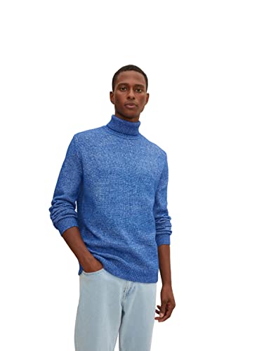 TOM TAILOR Herren 1029678 Pullover, 31590 - Hockey Blue Melange, XL von TOM TAILOR