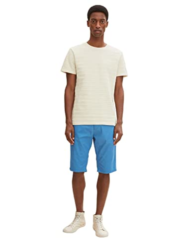 TOM TAILOR Herren 1030015 Regular Slim Chino Bermuda Shorts, 28853 - Vallarta Blue, 40 von TOM TAILOR